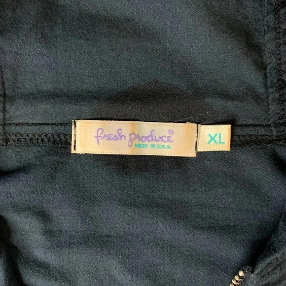 Fresh Produce Women's Long Sleeve Full Zip Jacket Blue Hoodie Size X-Large VGUC - Picture 4 of 16